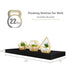 Sorbus 3pk Wall Décor Mounted 24" Floating Shelves - Black