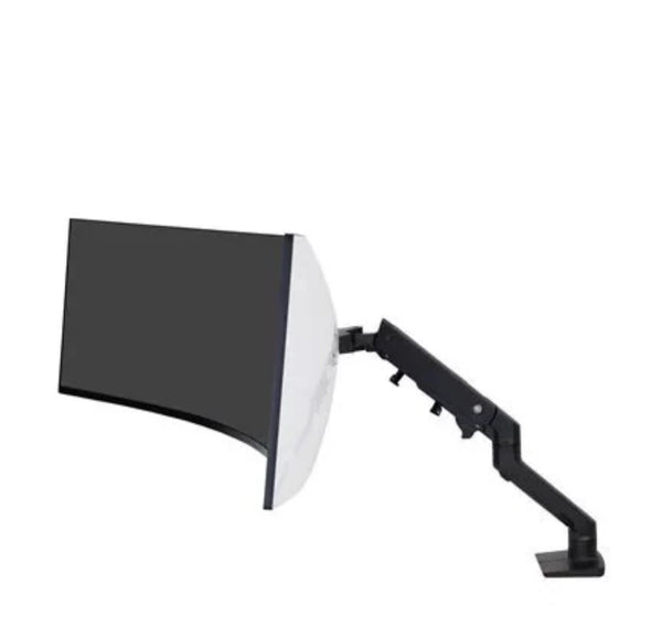 Ergotron HX Heavy Duty Desk Monitor Adjustable Single Arm with HD Pivot 49" Screen Support Black