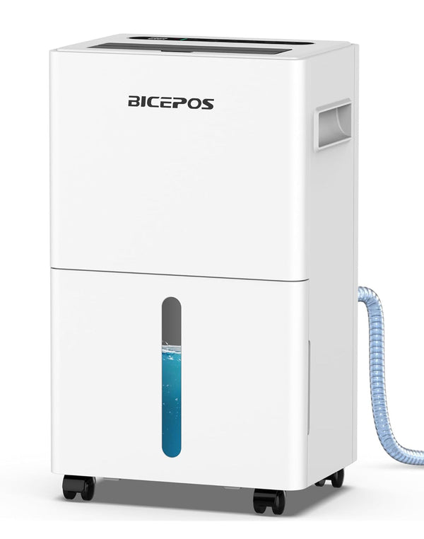 Bicepos 1500 sq.ft Dehumidifier 21 Pints Dehumidifiers with Drain Hose