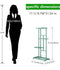 4 Tier Metal 5 Potted Indoor Outdoor Plant Stand Shelf Planter Display - Green