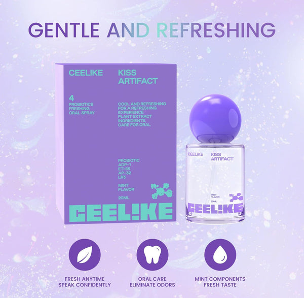 CEELIKE Probiotic Oral Spray Alcohol-Free Oral Spray with Probiotics 20ml