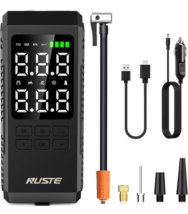 Tire Inflator Portable Air Compressor Pump for Car Tires with Digital Pressure Gauge
