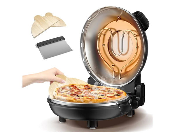 Amzmoon Pizza Oven Indoor Portable 12" Countertop Maker Machine