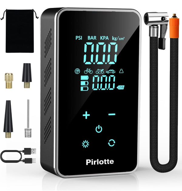 Tire Inflator Portable Air Pump Compressor 18000mAh Cordless 150 PSI w/ Touch Screen