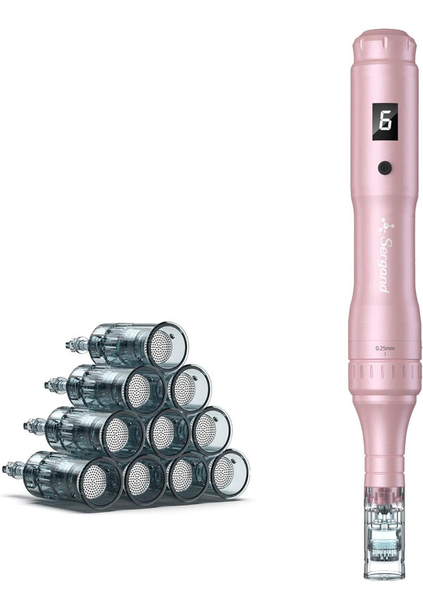 Sergand Professional Microneeding Pen Derma Roller kit 0.25mm - Pink