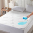 Waterproof Bamboo Mattress Protector Pad Fitted 6"-18" Deep Pocket King Size - White