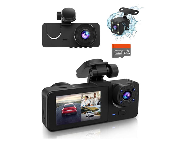 Prilotte Dual Front & Rear 8K Ultra HD Dash Camera for Cars With 170° Wide Lens