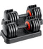 55 lbs Dumbbell Anti-Slip Fast Adjust Turning Handle - Pair