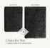 BELADOR Plush Bath Mat Quick-Dry Chenille Bathroom Mats with Rubber Backing 2pc - Black