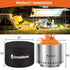 20 inch Large Firepit Outdoor Thickened 304 Stainless Steel Firepits
