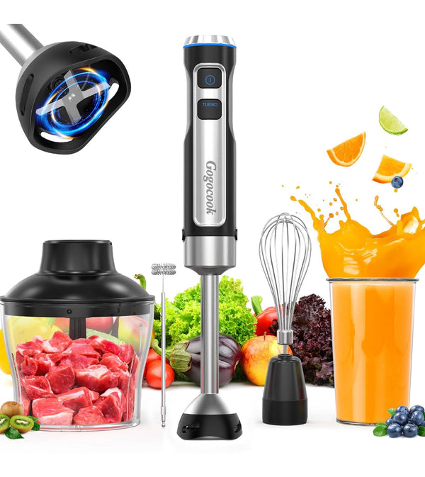 5 in 1 Hand Blender Electric Blenders Max 1000W Heavy Duty Motor