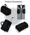 Modoker Convertible Rolling Garment Bag for Travel Suit Bag with Trolley Duffel with Wheels - Black
