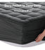 Mattress Pad Pillow Cooling Top Cover Quilted Fitted Protector Cotton Top 8-21" Deep Pocket King Size - Dark Grey