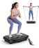 Vibration Plate Exercise Machine Adjustable Speeds Power Shaping Max Weight 450 Lbs - Black