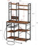 Standing 6 Tier Kitchen Baker’s Rack Bakers Rack with Power Outlet - Brown