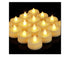 12 Pack Tea Lights with Timer Flameless Candle Battery - Yellow