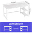 JOISCOPE Home Office Computer Desk with Wooden Storage Shelf Gaming Table - White