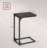 VASAGLE C-Shaped End Table  Small Side Table for Couch Sofa Set of 2 - Black