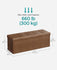 SONGMICS  43" Leather Storage Ottoman Bench with Flipping Lid - Coffee Brown