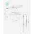 SONGMICS 2-Level Clothes Airer Foldable Drying Rack with Adjustable Wings - Green / White