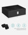 SONGMICS Watch Box 10-Slot Watch Case with Large Glass Lid - Black