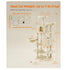 Feandrea Cat Tree Large Cat Tower with 13 Scratching Posts - Beige