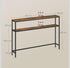 VASAGLE 2 Tier Hallway Console Table - Brown