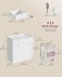 VASAGLE Laundry Cabinet with Tilt-Out Basket Freestanding Storage Unit with Drawer - White
