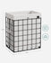 SONGMICS Laundry Hamper 23.8 Gal. (90L) Collapsible Clothes - Black and White 