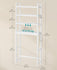 SONGMICS Over The Toilet Storage 4-Tier Over Toilet Bathroom Organizer with Adjustable Shelves - White