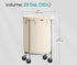 SONGMICS 29-Gallon (110 L) Laundry Basket with Wheels - Cream White