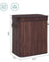 SONGMICS 100L Laundry Hamper with Lid Bamboo Basket with Handles - Brown