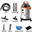 ArmorAll 4gal Stainless Steel Wet/Dry Vac Vacum w/ Accessories - Orange