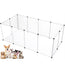 Songmics 20 panel Easy Assembly 24" High Pet Playpen or Cage - Transparent