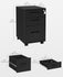 SONGMICS  Metal File Cabinet w/ Wheels and Handles - Black ***dent***