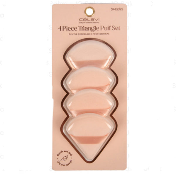 Celavi Triangle Puff Set 4pc - Rose