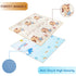 GZZ Foldable Baby Play Mat  Reversible Waterproof  Anti-Slip  Indoor/Outdoor Play 79"x71"