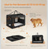 Feandrea 48" Collapsible Soft Crate Portable Travel Dog Crate - Black
