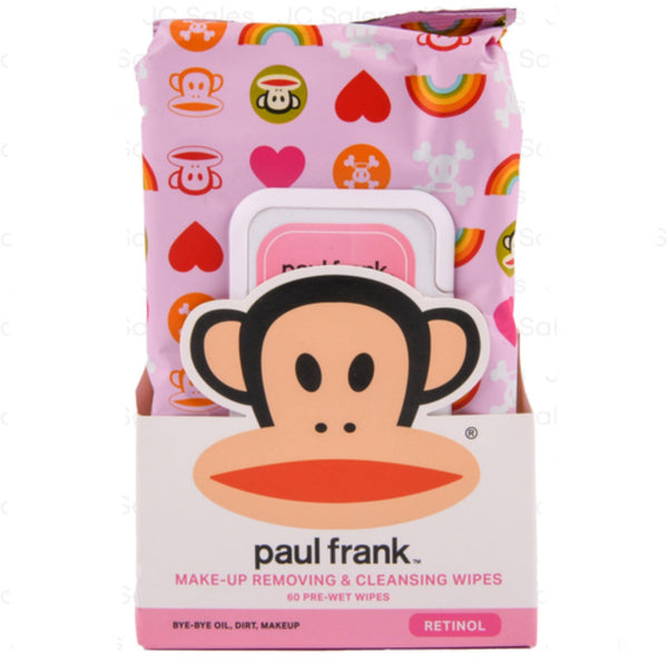 Paul Frank Make-Up Remover & Cleansing Wipes w/ Retinol 60ct