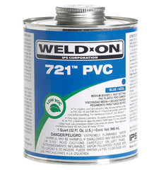 Weld-On 721 PVC Medium-Bodied High Strength Solvent Cement 32 fl oz - Blue
