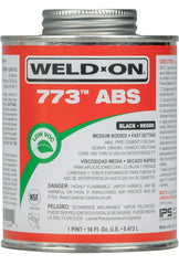 Weld-On 773 ABS Medium-Bodied High Strength Solvent Cement 16 fl oz - Black
