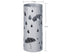 SONGMICS Umbrella Stand Metal Umbrella Holder Entryway with Water Tray
