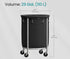 SONGMICS 29 Gallon (110 L) Laundry Basket with Wheels - Black