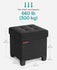 SONGMICS 15" Storage Ottoman Small Ottoman Foot Rest with Legs - Black