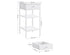 VASAGLE Bedside Small Side Table with 1 Drawer and 2 Storage Shelves - White