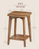 VASAGLE 2-Tier Small Side Table Square End Nightstand with Tapered Legs - Honey Brown