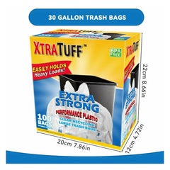 Xtra Tuff 30 Gallon Extra Strong Trash Bags 100ct
