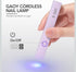 Handheld UV Light for Gel Nails Mini Nail Lamp Portable Cordless Rechargeable