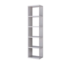 Modern Designed Book Shelves Display Cabinet 12" L x 17.75" W x 71" H - White Oak