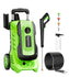 SUGIFT 3800PSI Electric Pressure Washer 1800W 2.6GPM Max - Green